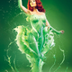Image for article titled Famous superheroines wearing suits made of liquid paint look really cool